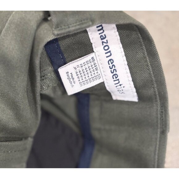 Amazon Essentials Mens Classic Fit Olive Chino Pants Size 42W x 32L - Picture 2 of 3